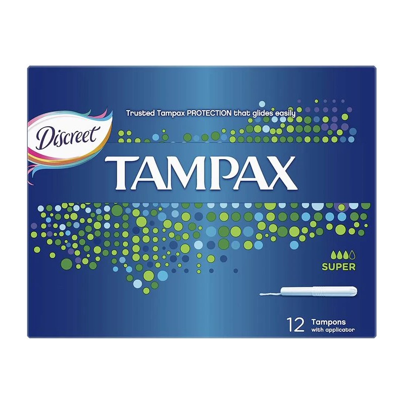 TAMPAX TOMPONS SUPER 12 PIECES