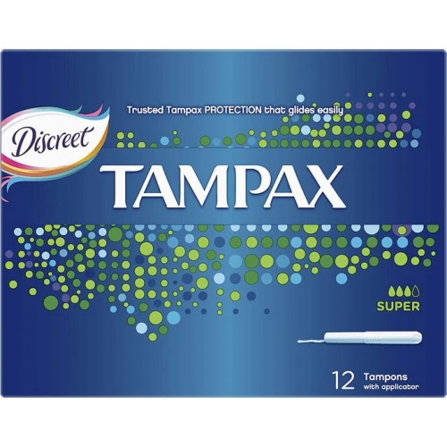 TAMPAX TOMPONS SUPER 12 PIECES