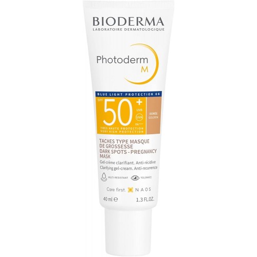 BIODERMA PHOTODERM M GEL-CREME SPF50+ DOREE 40ML