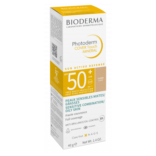 BIODERMA PHOTODERM COVER TOUCH MINERAL SPF50+ CLAIRE 40ML