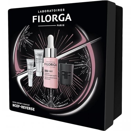 FILORGA COFFRET NCEF-SHOT 15ML+ NIGHT MASK + REVERSE EYES + BOUGIE