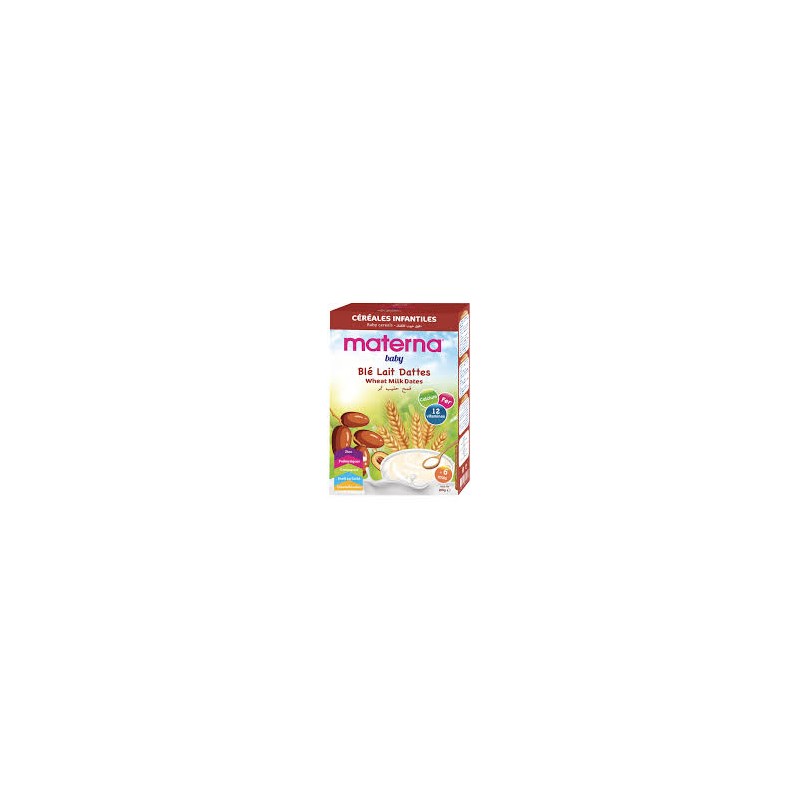 MATERNA CEREALES INFANTILES BLE LAIT DATTES 200GR