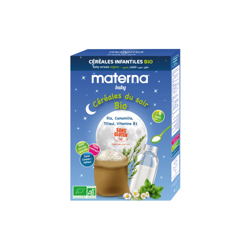 MATERNA CEREALES DU SOIR BIO 200GR