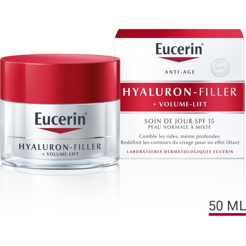 EUCERIN HYAULURON FILLER + VOLUME LIFT SOIN DE JOUR ANTI-AGE SPF15 50ML