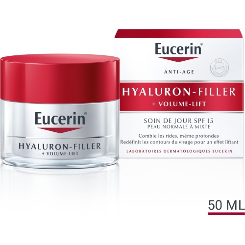 EUCERIN HYAULURON FILLER + VOLUME LIFT SOIN DE JOUR ANTI-AGE SPF15 50ML