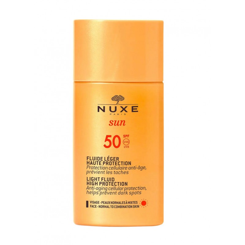 NUXE SUN ECRAN FLUIDE SOLAIRE LEGERE SPF50 50ML