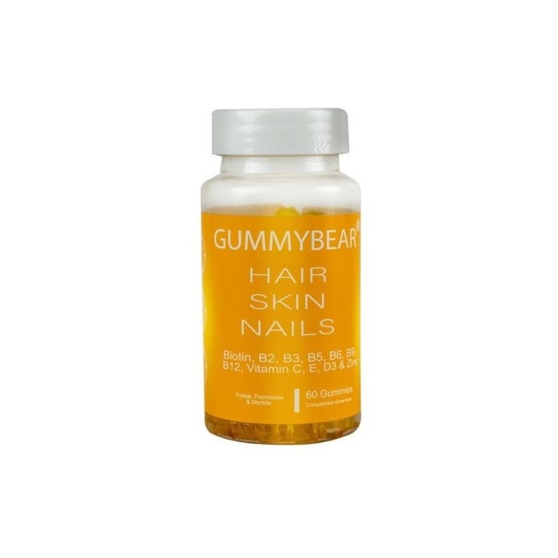 GUMMYBEAR HAIR SKIN AND NAILS BOITE DE 60 GUMMIES