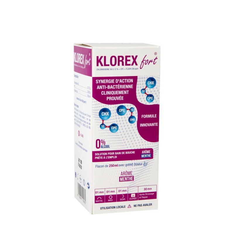 KLOREX FORT BAIN DE BOUCHE 250ML