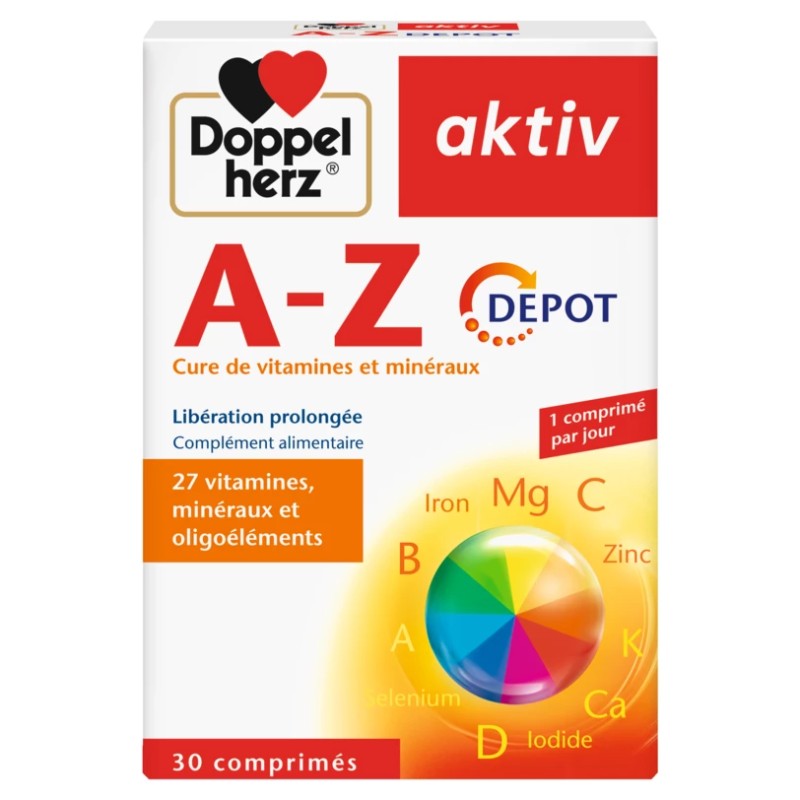 DOPPEL HERZ AKTIV A-Z DEPOT 30 COMPRIMES