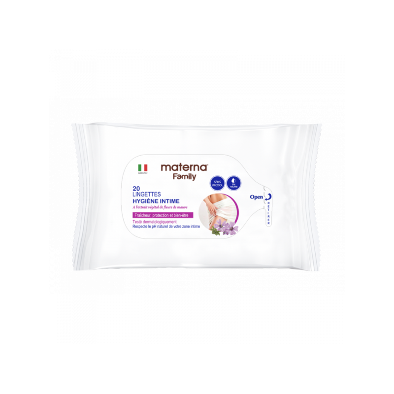 MATERNA LINGETTES HYGIENE INTIME BOITE DE 20