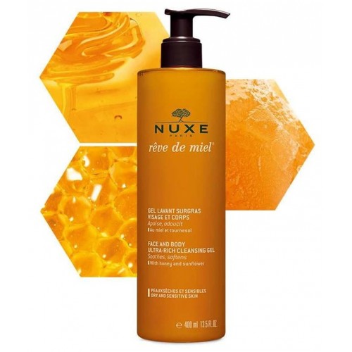 NUXE REVE DE MIEL GEL LAVANT SURGRAS 400ML