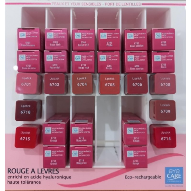 EYE CARE ROUGE A LEVRES SATIN ROSE PASSION 6706