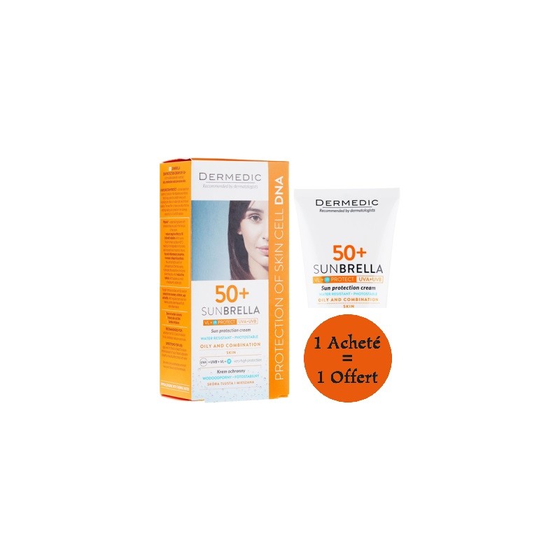 DERMEDIC SUNBRELLA ERAN SPF50+ PEAUX MIXTES A GRASSES 50ML