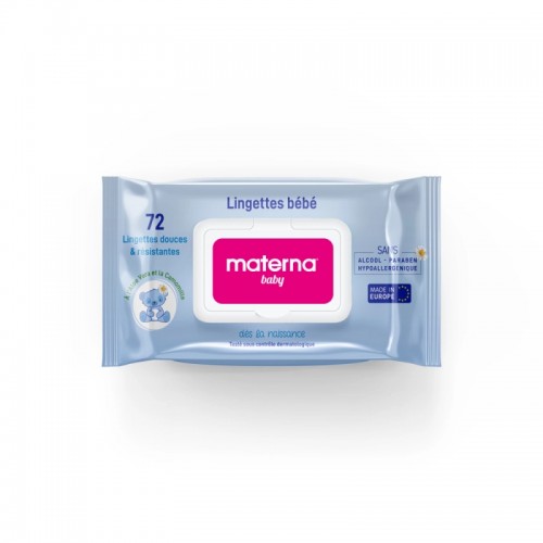 MATERNA LINGETTES BEBE 72 LINGETTES DOUCES