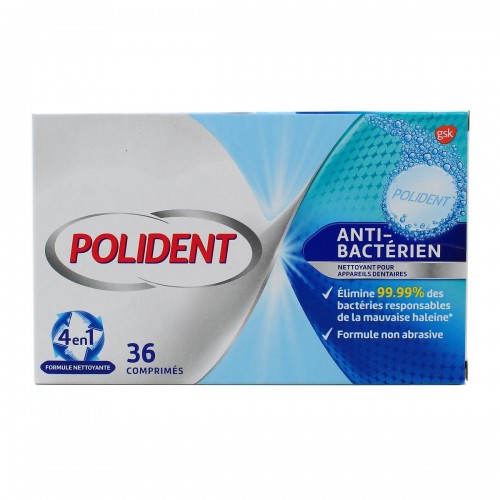 POLIDENT ANTI-BACTERIEN 36 COMPRIMES