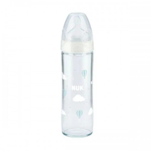 NUK BIBERON EN VERRE FIRST CHOICE+ 0-6 MOIS 240ML