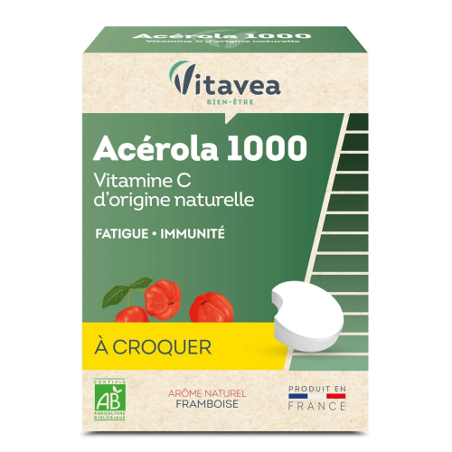 ITAVEA ACEROLA 1000 MG VITAMINE C A CROQUER BOITE DE 28