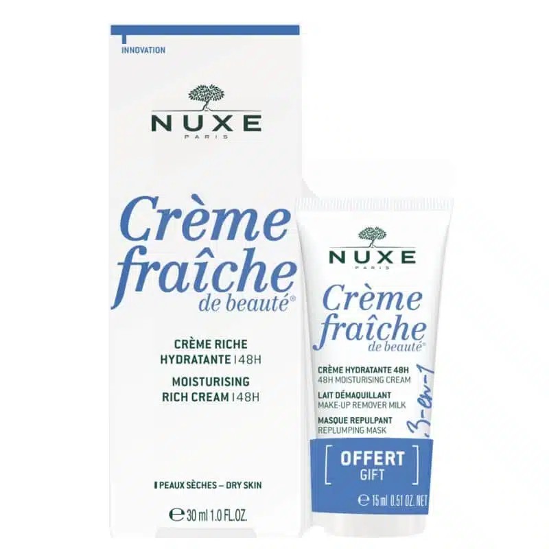 NUXE CREME FRAICHE DE BEAUTE RICHE 30ML+ CREME FRAICHE 3 EN 1