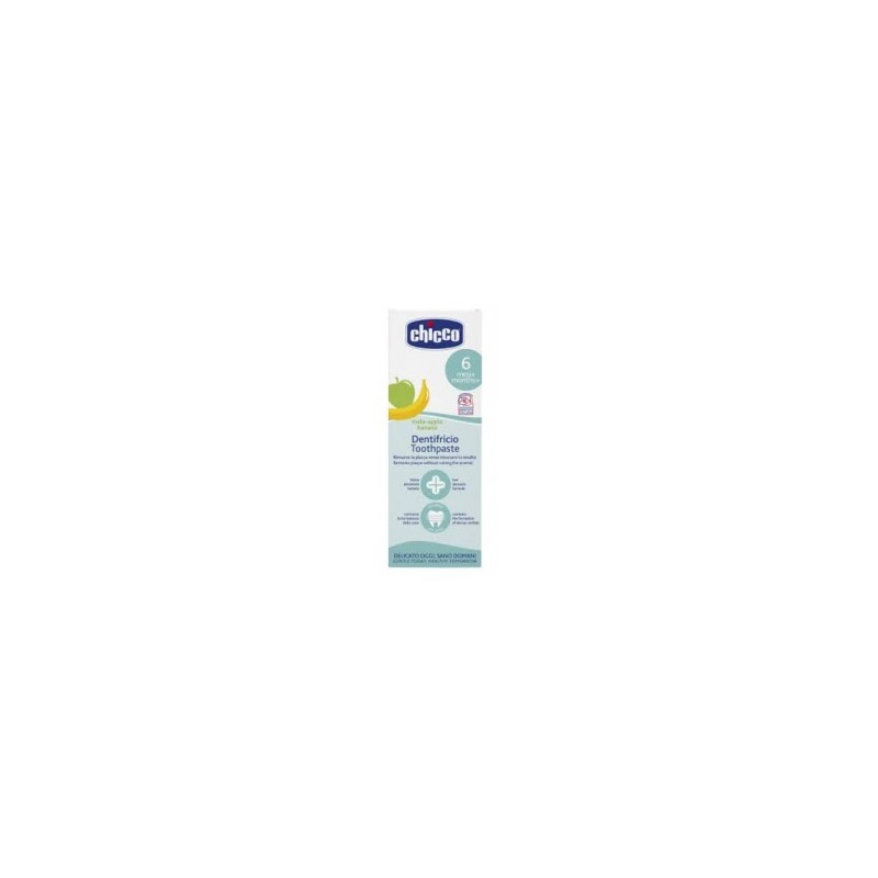 CHICCO DENTIFRICE POMME BANANE SANS FLUOR 6-24M 50ML