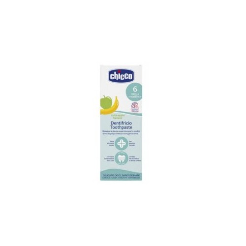 CHICCO DENTIFRICE POMME BANANE SANS FLUOR 6-24M 50ML