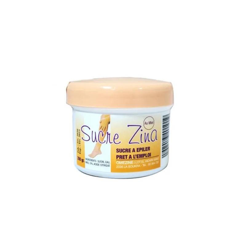 ZINA SUCRE A EPILER AU MIEL 200GR