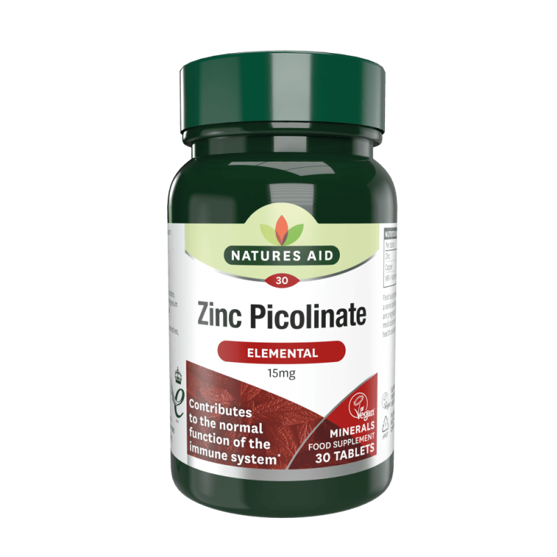 NATURES AID ZINC PICOLINATE 15MG BOITE DE 30 COMPRIMES