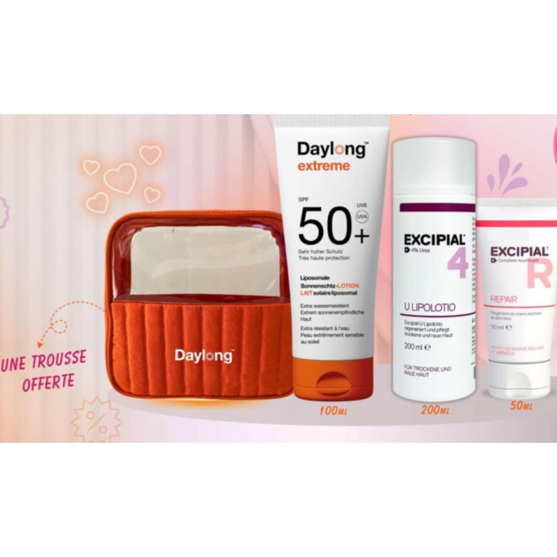 DAYLONG TROUSSE EXCIPIAL REPAIR 50ML + EXCIPIAL U4 200ML + DAYLONG EXTREME 100ML SPF50+