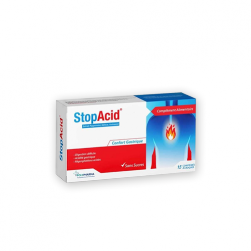 STOPACID BOITE DE 15 COMPRIMES A CROQUER