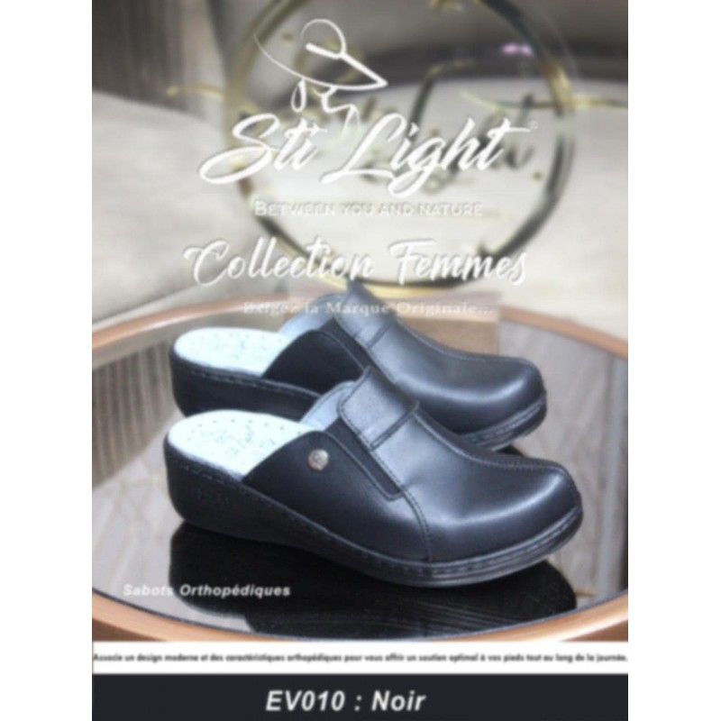 STI SABOT FEMME LIGHT EV010 NOIR P40