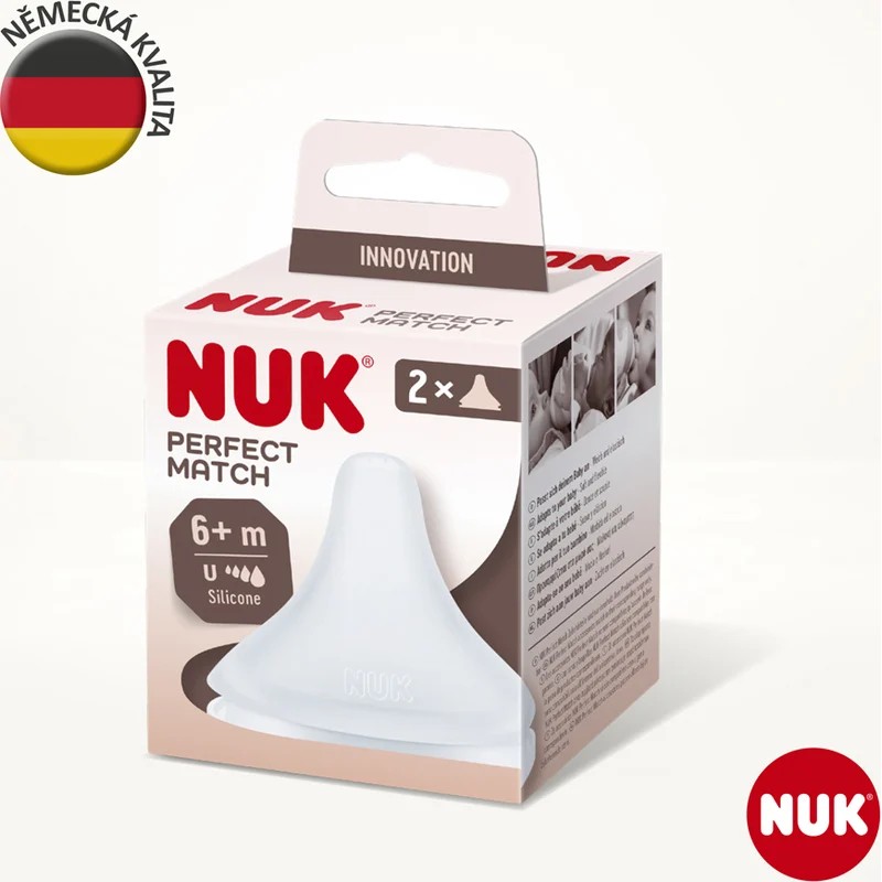 NUK TETINE PERFECT MATCH UNIVERSEL 6M+ 2 PIECES