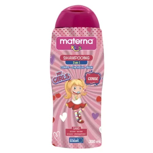 MATERNA KIDS SHAMPOOING 3EN1 CERISE 300ML