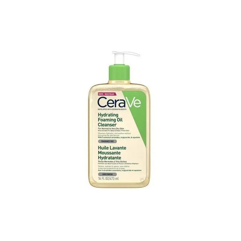 CERAVE HUILE LAVANTE MOUSSANTE HYDRATANTE 473ML