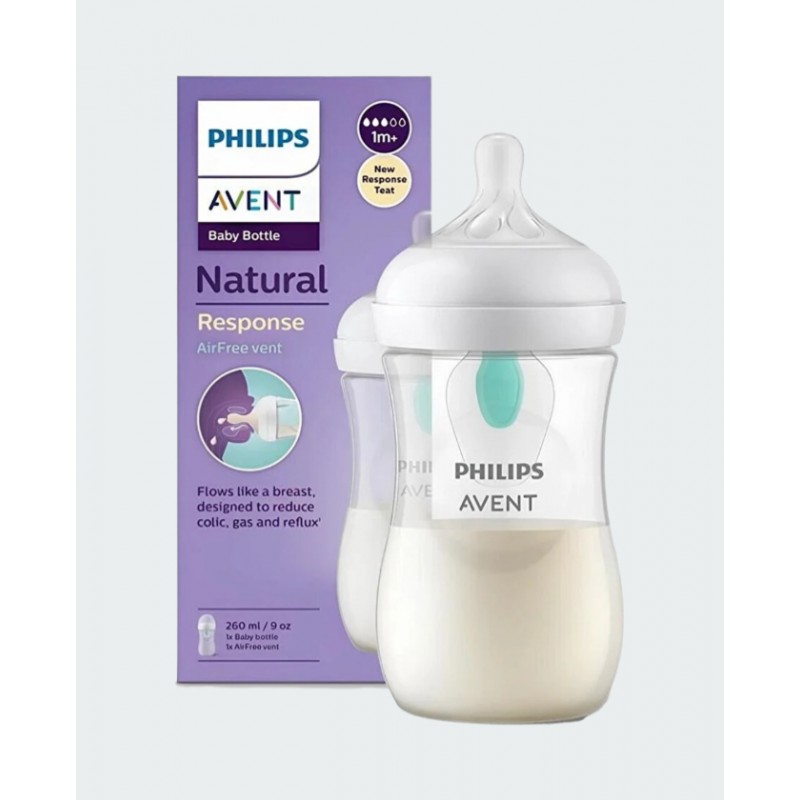PHILIPS AVENT BIBERON NATURAL AVEC VALVE 1M+DEBIT 3 260ML
