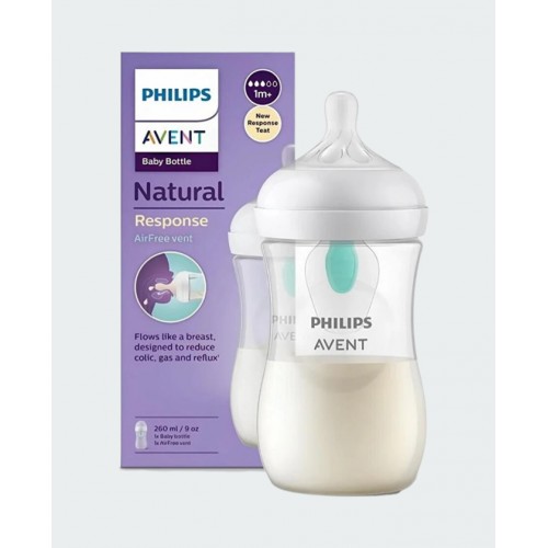 PHILIPS AVENT BIBERON NATURAL AVEC VALVE 1M+DEBIT 3 260ML