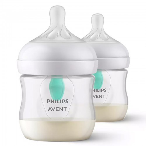 PHILIPS AVENT BIBERON NATURAL AVEC VALVE 0M+ DEBIT 2 125ML