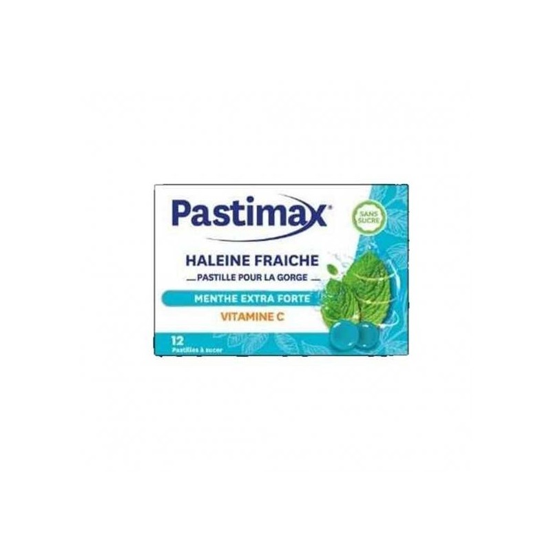 PASTIMAX MENTHE FORTE VITAMINE C BOITE DE 12