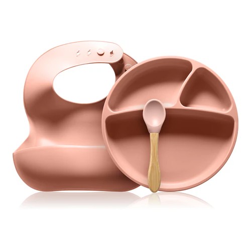 MINIKOIOI SET REPAS EN ROSE 6M+