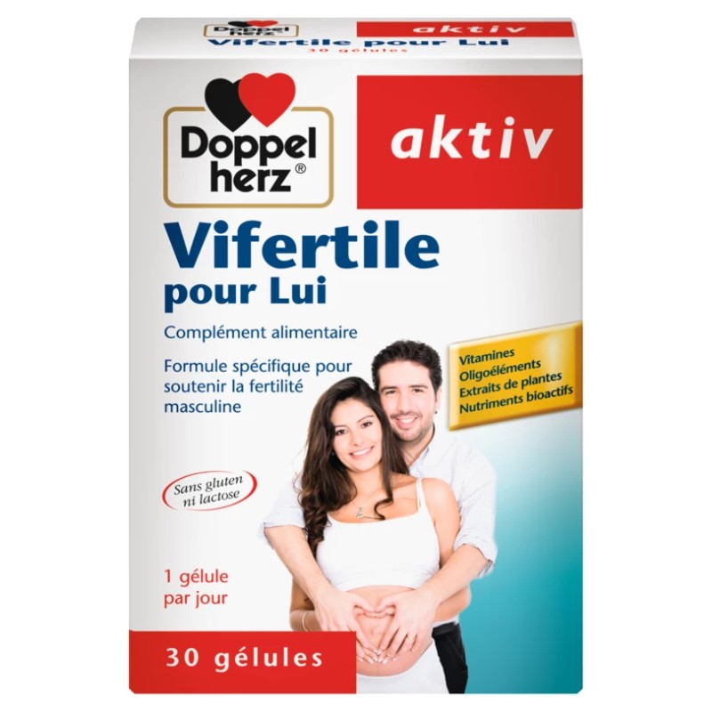 DOPPEL HERZ AKTIV VIFERTILE POUR LUI 30 GELULES