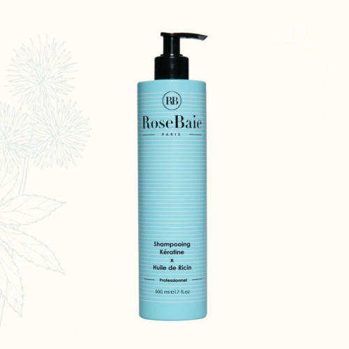 ROSE BAIE SHAMPOOING HUILE DE RICIN X KERATINE 500ML