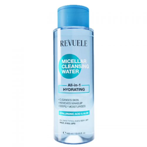 REVUELE EAU MICELLAIRE DEMAQUILLANTE TOUT EN 1 HYDRATANTE 400ML