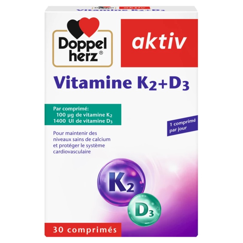 DOPPEL HERZ AKTIV VITAMINE K2+D3 30 COMPRIMES