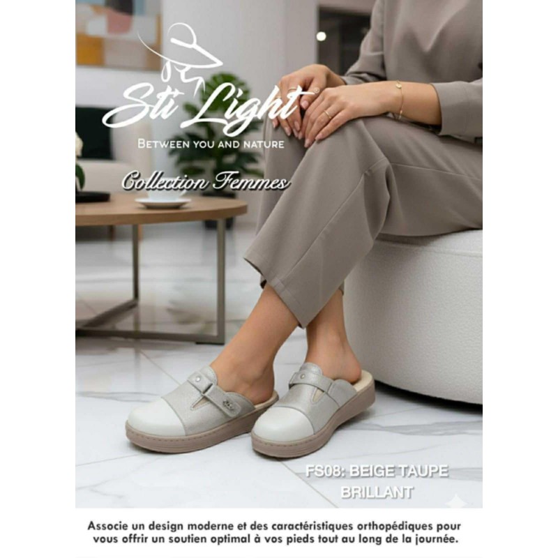 STI SABOT FEMME FS08 BEIGE POINTURE 39