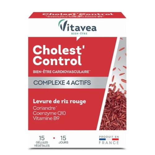 VITAVEA LEVURE DE RIZ ROUGE 15 GELULES