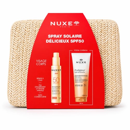 NUXE TROUSSE SPRAY SOLAIRE + HUILE DE DOUCHE OFFERTS