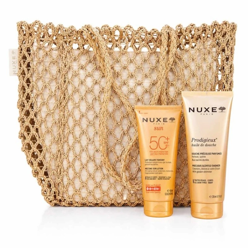 NUXE SAC SUN LAIT SOLAIRE FONDANT 150ML+ HUILE DE DOUCHE 200 OFFERTS