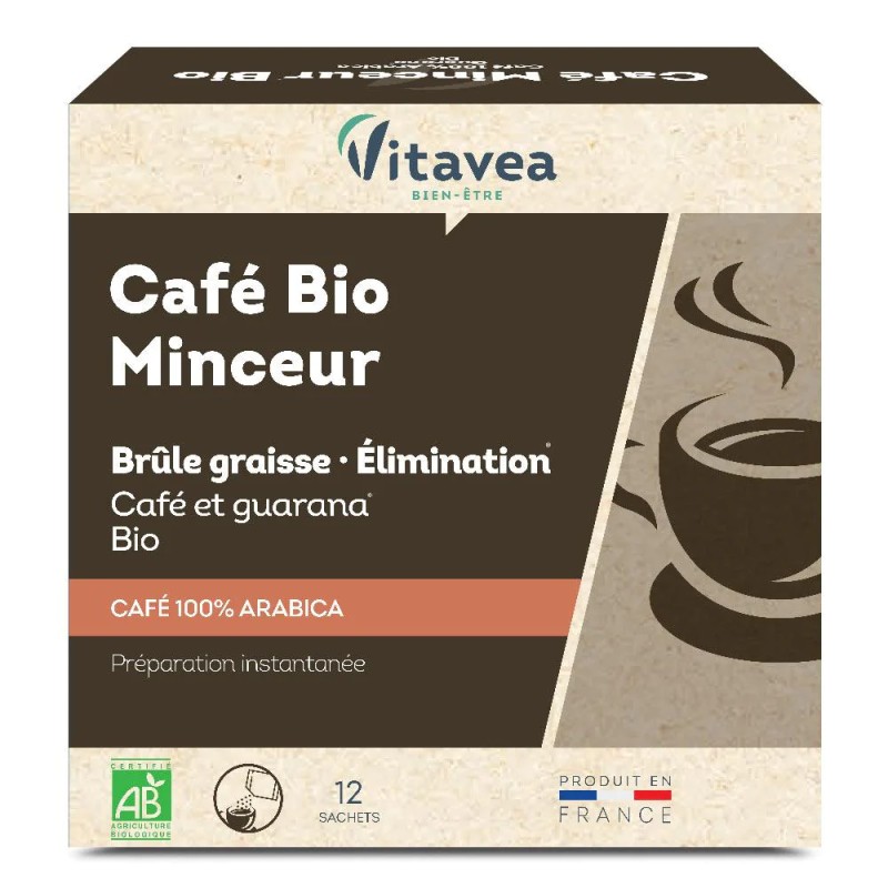 VITAVEA CAFE BIO MINCEUR 12 SACHETS