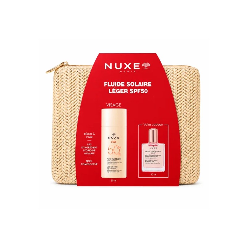 NUXE TROUSSE SUN STICK SERUM SPF50+ 25GR + HUILE OR FLORALE OFFERTS