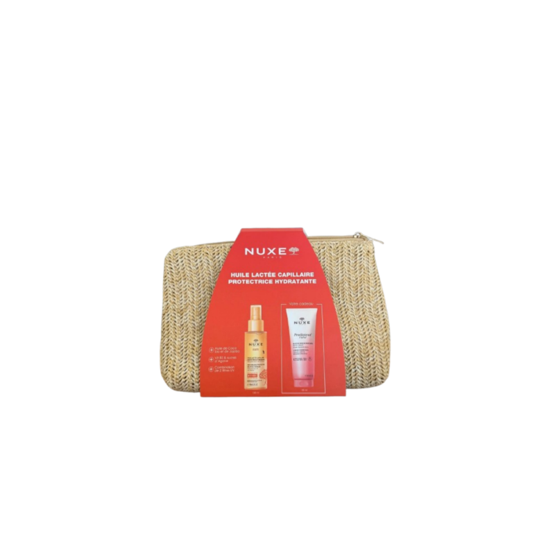 NUXE TROUSSE SUN HUILE LACTE CAPILLAIRE 100ML + GELEE DE DOUCHE FLORAL 100ML OFFERTS