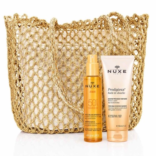 NUXE SAC SUN HUILE BRONZANTE 150ML+ HUILE DE DOUCHE 200ML OFFERTS