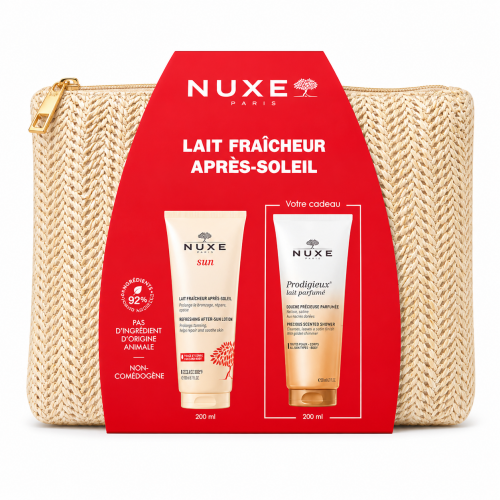 NUXE TROUSSE SUN LAIT FRAICHEUR APRES SOLEIL 200ML+HUILE DE DOUCHE 200ML OFFERTS
